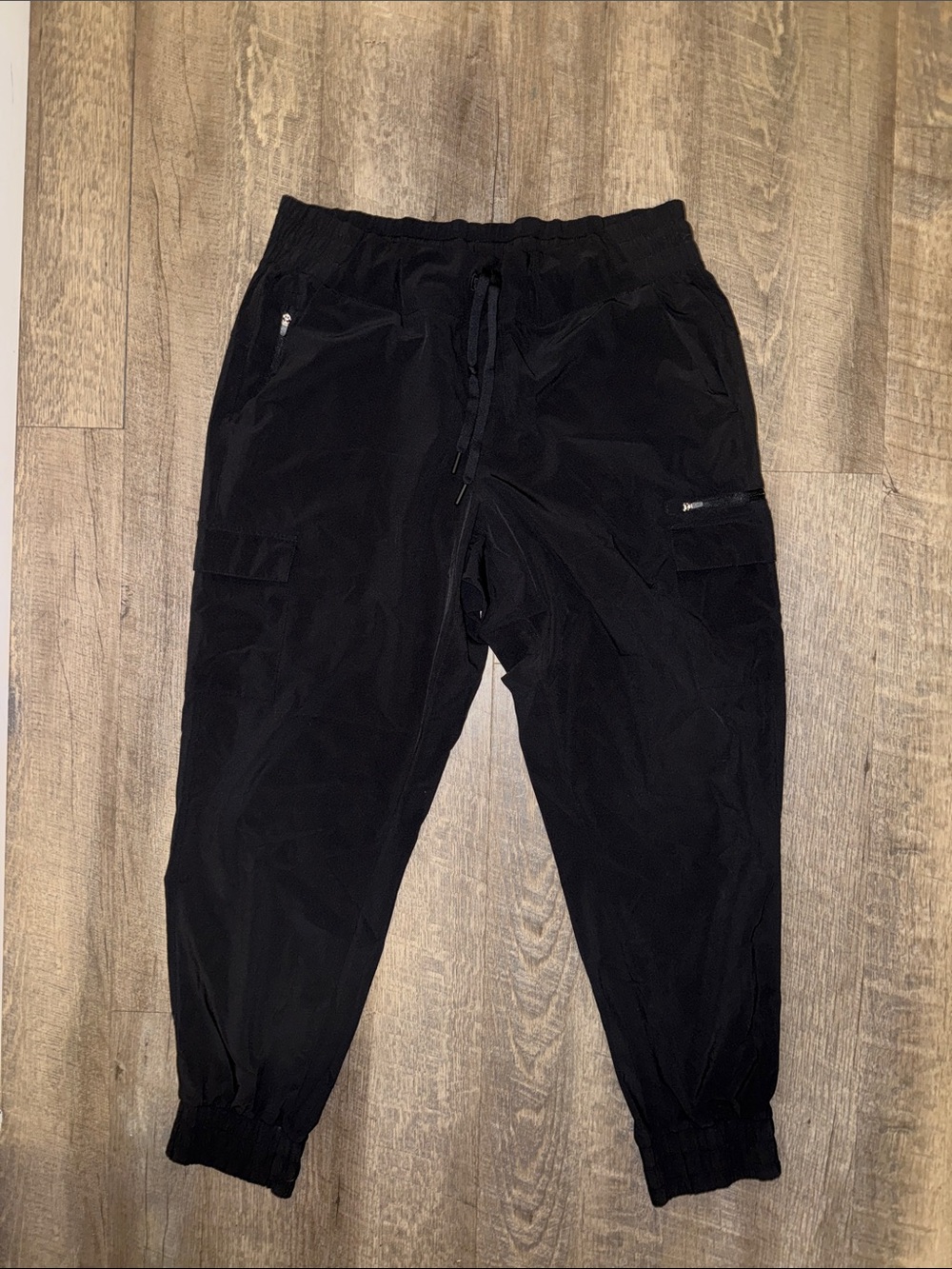 Target Women's Black Cargo Joggers with Drawstring Waist